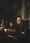 Gerrit Dou The Schoolmaster painting